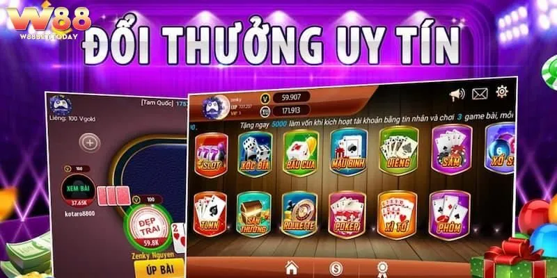 Danh sách 10 game bài đổi thưởng uy tín tại nhà cái