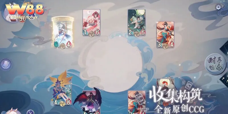 Giao diện game thẻ bài Âm Dương Sư